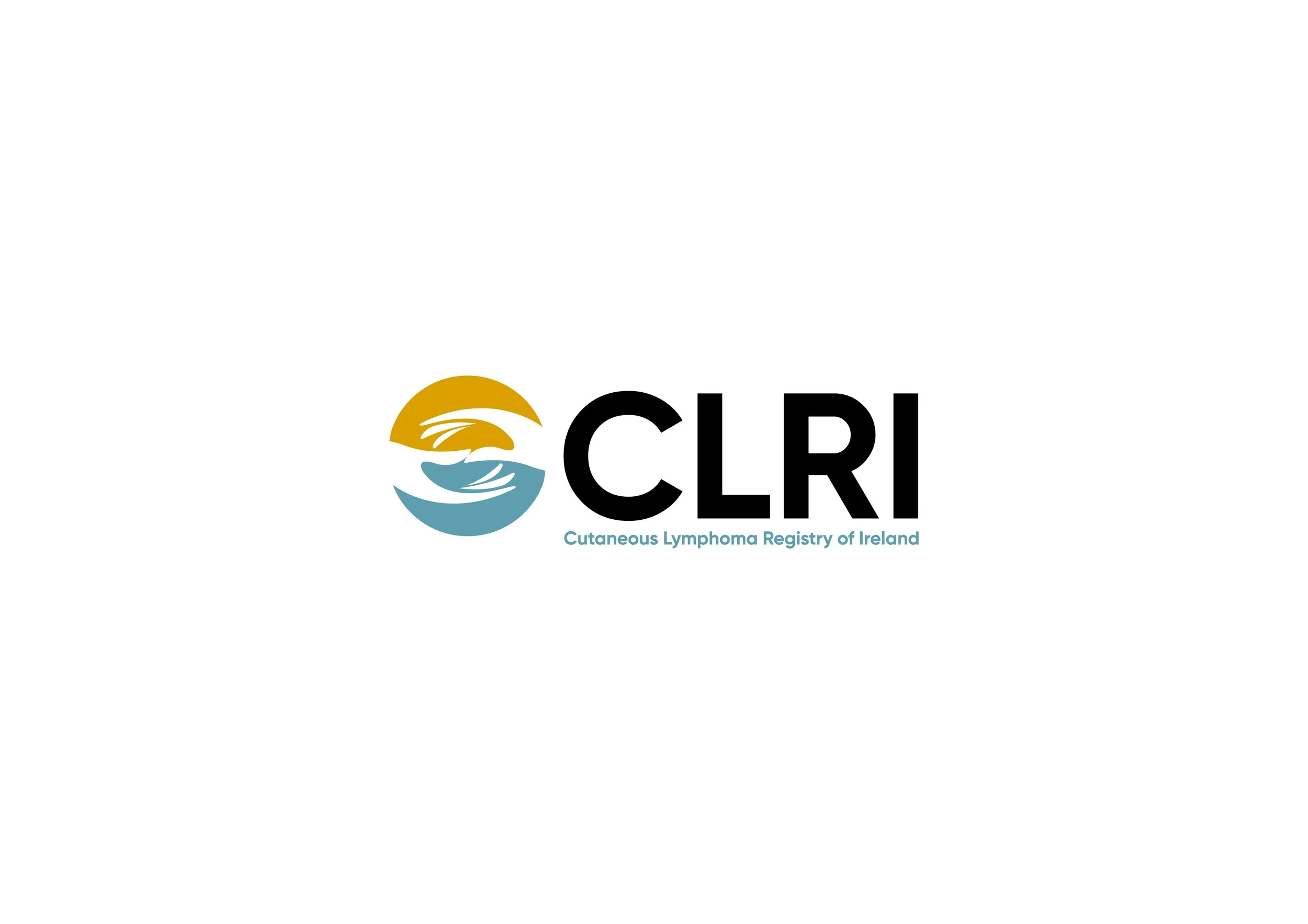 Logo of the Cutaneous Lymphoma Registry of Ireland (CLRI) featuring a stylized graphic of a sun, water, and waves with the acronym CLRI and the full name beneath.