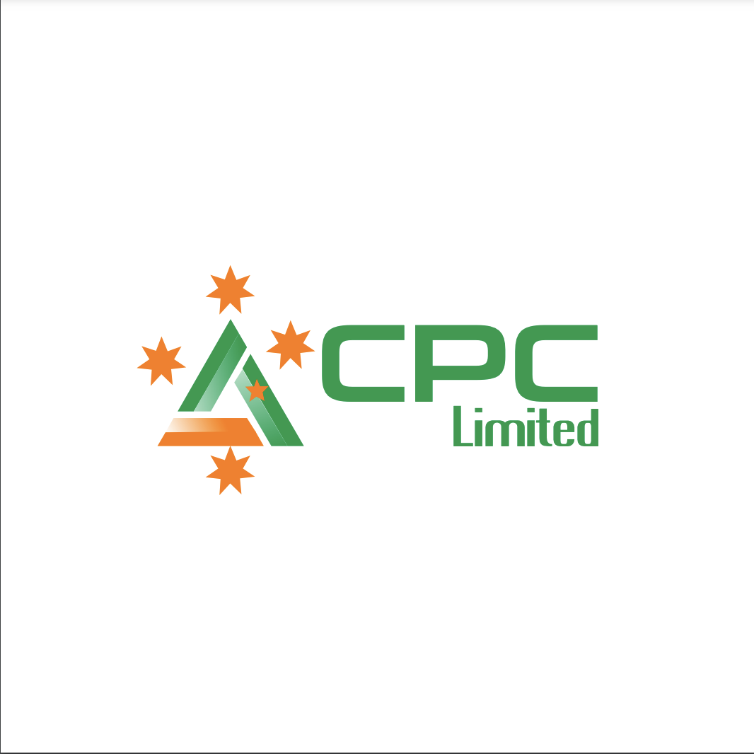 Logo of CPC Limited with a green triangle, five orange stars, and the text 'CPC Limited' in green.