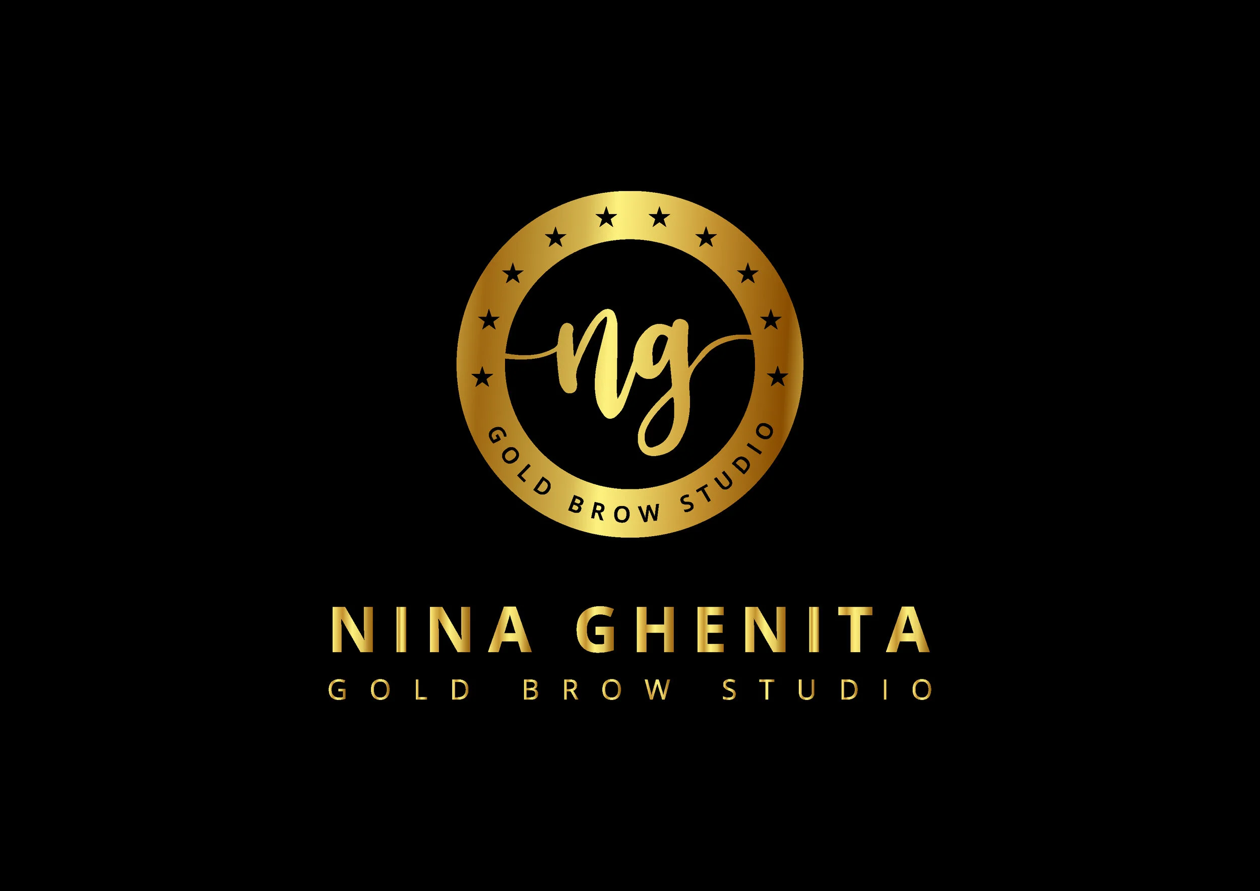 Gold Brow Studio Watermark logo